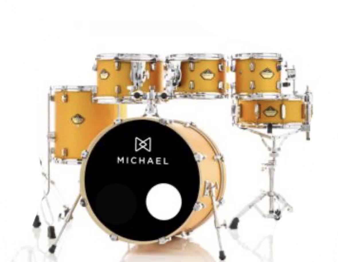 Bateria Acústica Michael Legacy Birch Shining Gold DMB522 22” Shell Pack
