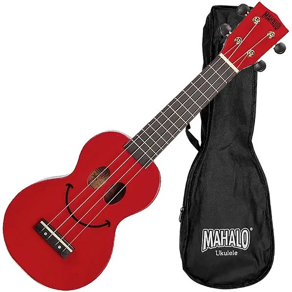 Ukulele Soprano Serie Smile - Vermelho