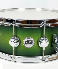 Caixa DW Collectors Satin Specialty Lime Green to Ebony Burst 14 x 6,5”