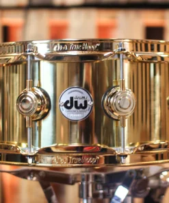 Caixa DW Collectors Polished Brass com Gold Hardware 14 x 5,5”