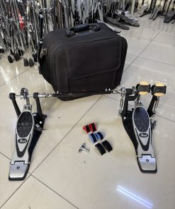 Pedal Duplo Pearl Eliminator + Semi Case + Polias (Semi Novo)