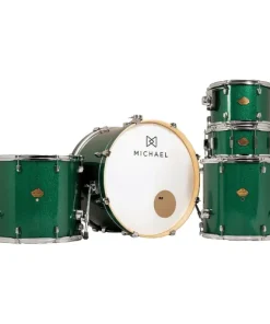 Bateria Michael Legacy Rock Sparkle Green (Shell Pack)