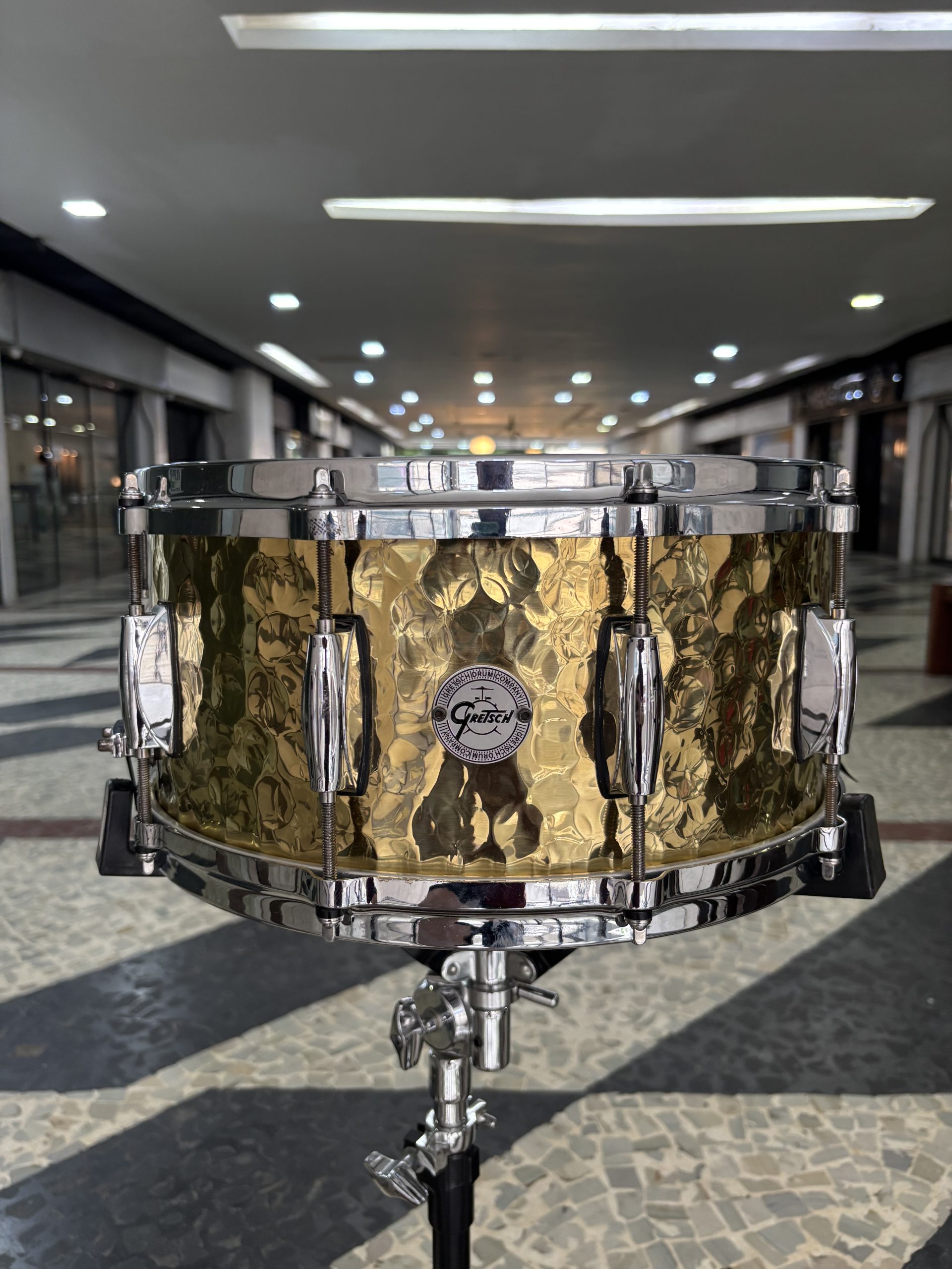 Caixa Gretsch Hammered Brass 14 x 6,5” (Seminova)