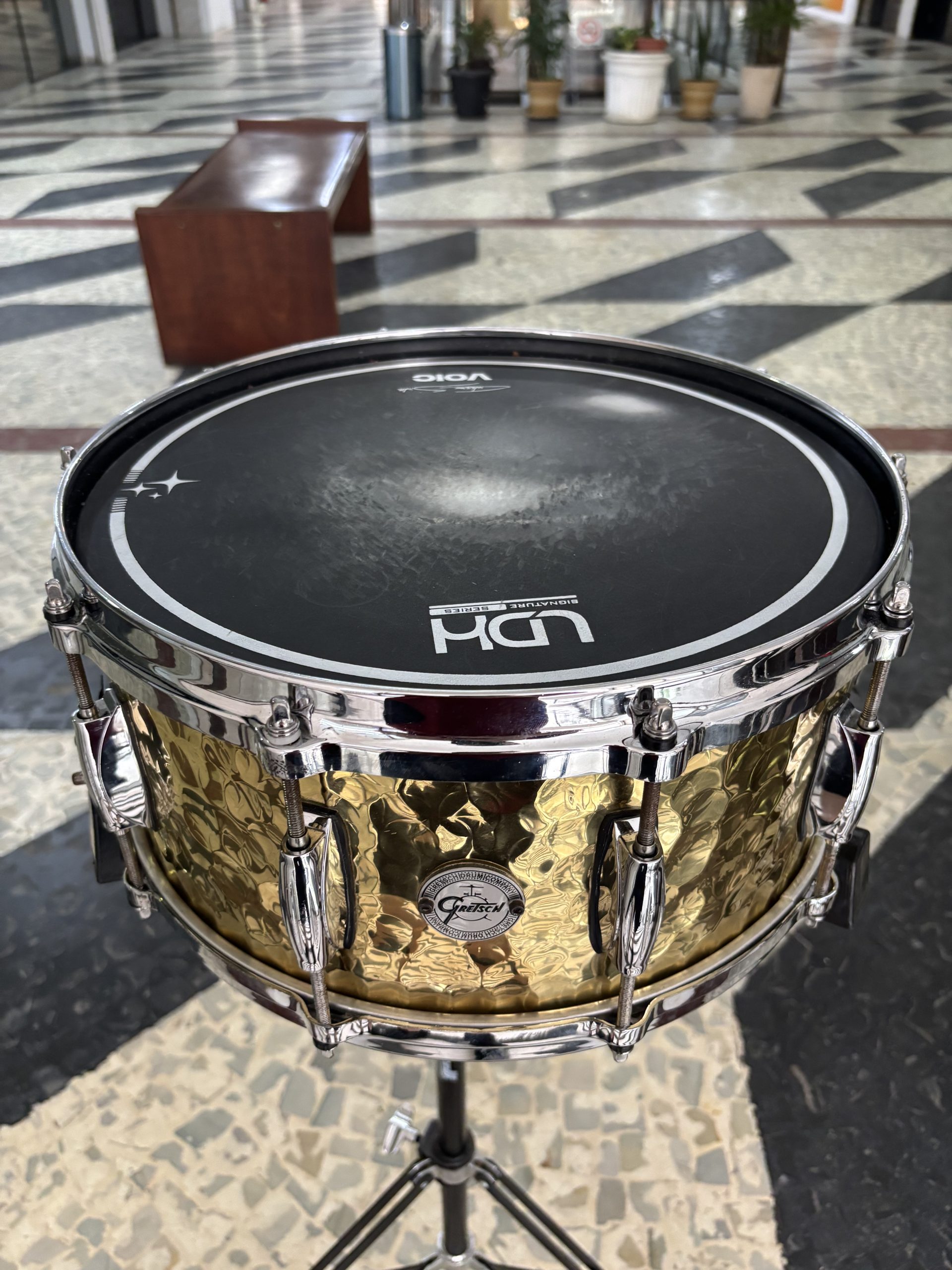 Caixa Gretsch Hammered Brass 14 x 6,5” (Seminova) - Imagem 3