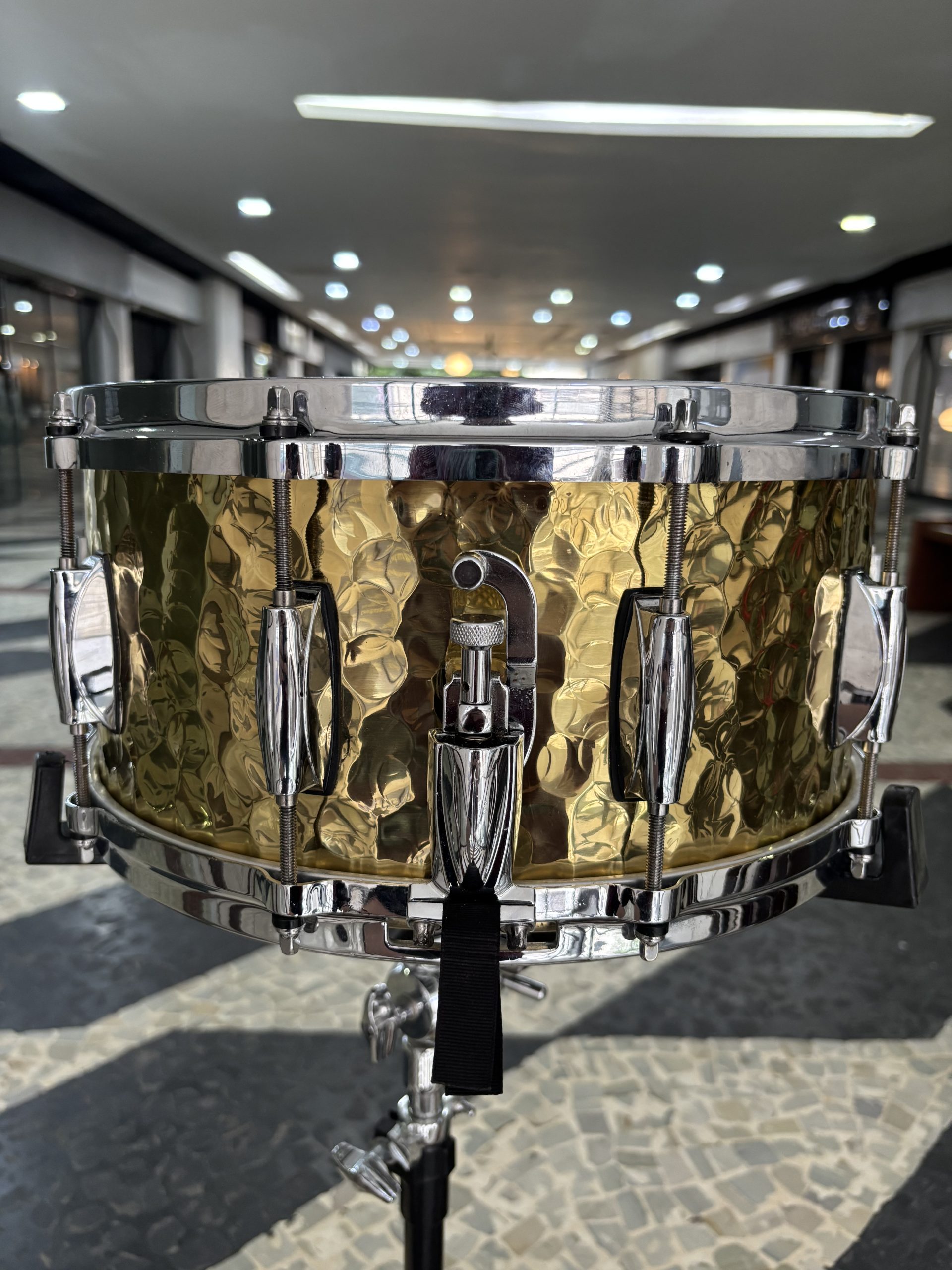 Caixa Gretsch Hammered Brass 14 x 6,5” (Seminova) - Imagem 5