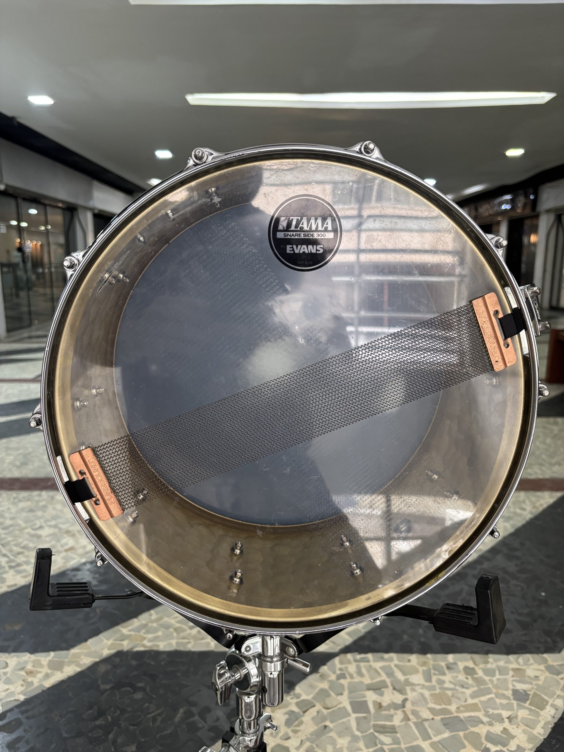 Caixa Gretsch Hammered Brass 14 x 6,5” (Seminova) - Imagem 6